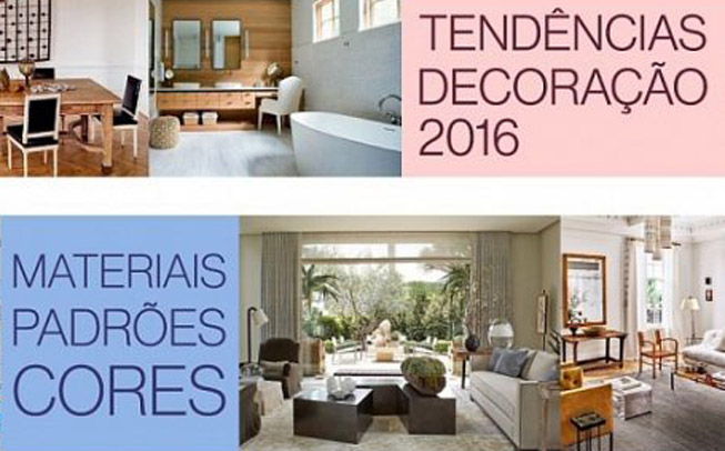 5 tendências de decoração para 2016