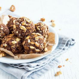 Lanches saud&aacute;veis? Bolinhas de alfarroba com muito sabor e energia