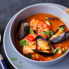 Sopa de peixe e marisco: ideal para f&atilde;s de sabores do mar