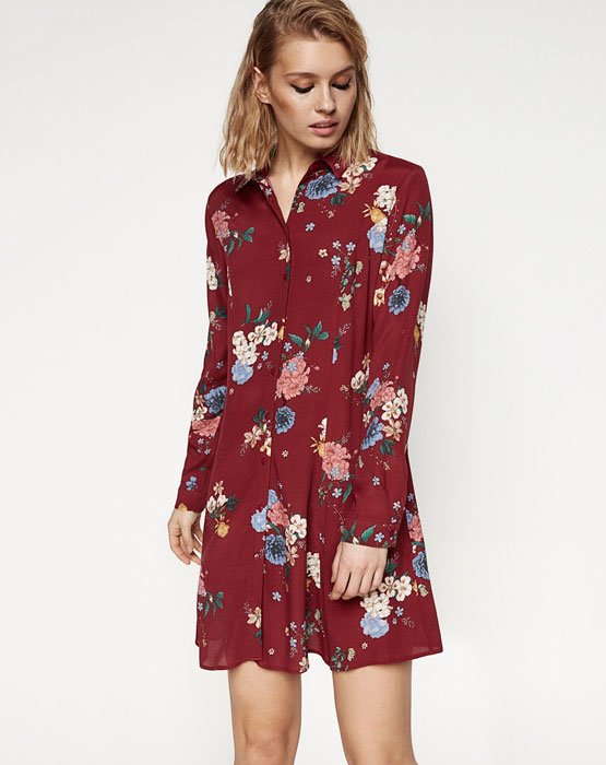 vestido bourdeaux springfield
