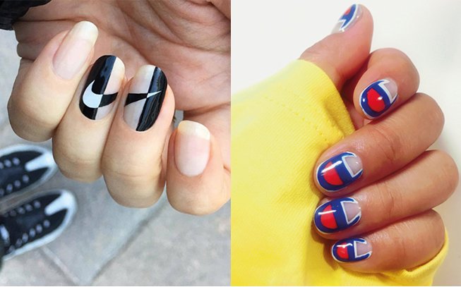 Logo nails: as unhas com logotipos são tendência (tente não estranhar)