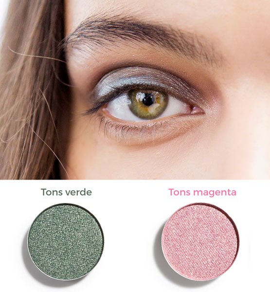 sombras certas para olhos verdes