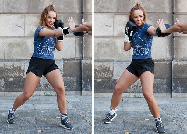 treinar os bíceps com saco de boxe ou com alguém