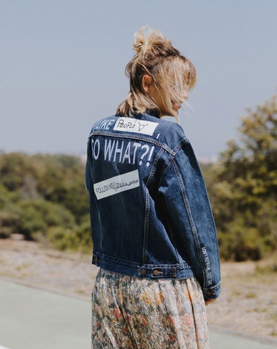 blusão de ganga levi's