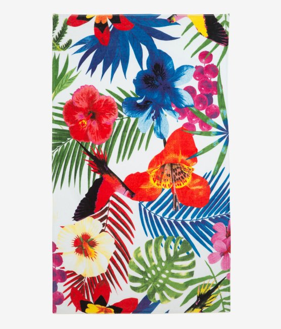 toalhas de praia flores desigual