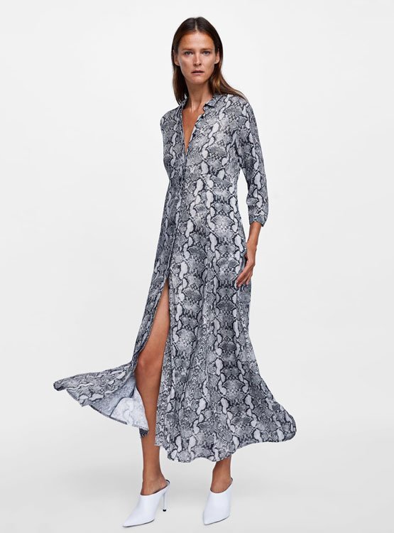vestido comprido zara