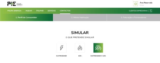 simulador para poupar energia