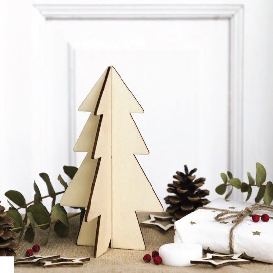 árvore de natal de madeira kenay home