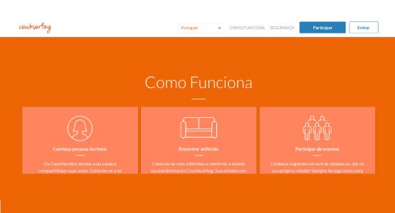 disponibilizar o sofa a estranhos