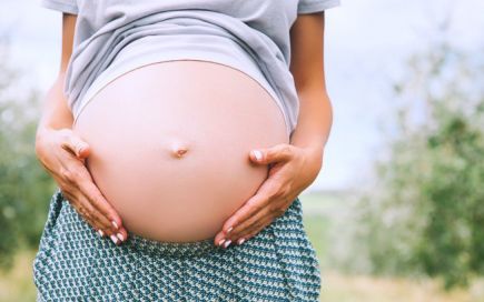 barriga de grávida, gravidez aos 40