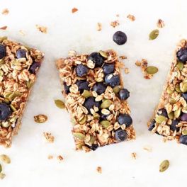 Barritas de aveia caseiras para levar para todo o lado