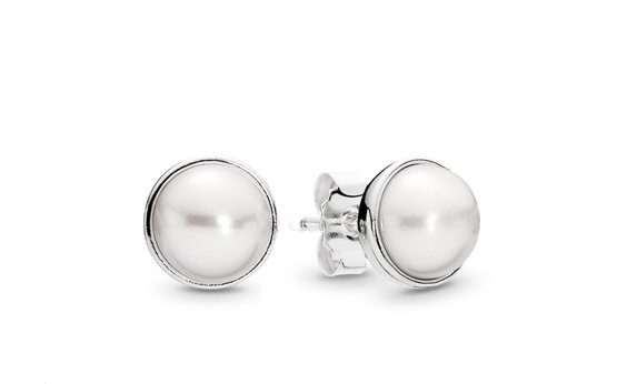 brincos em pérola Pandora