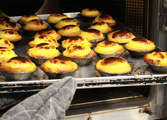 pasteis de nata no forno