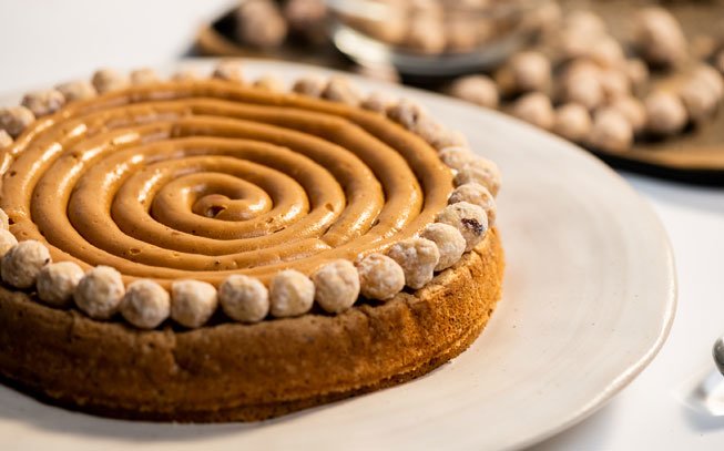 receita bolo de avelã