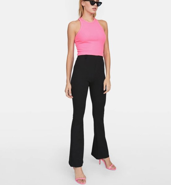 calças boca de sino pull and bear