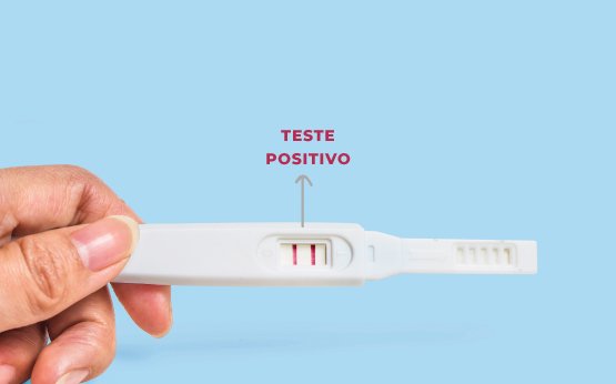 teste de gravidez positivo