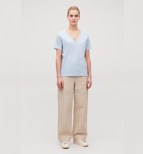 tons pastel t-shirt azul COS