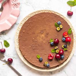 Esta tarte de chocolate e coco é viciante e saborosa