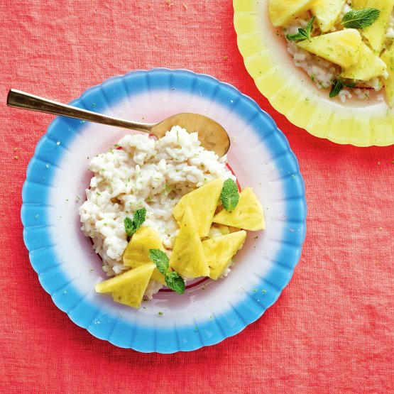 arroz doce com piña colada receita para emagrecer