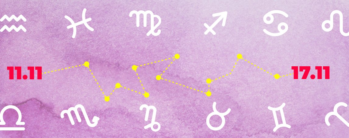 Horóscopo semanal: 11 a 17 de novembro