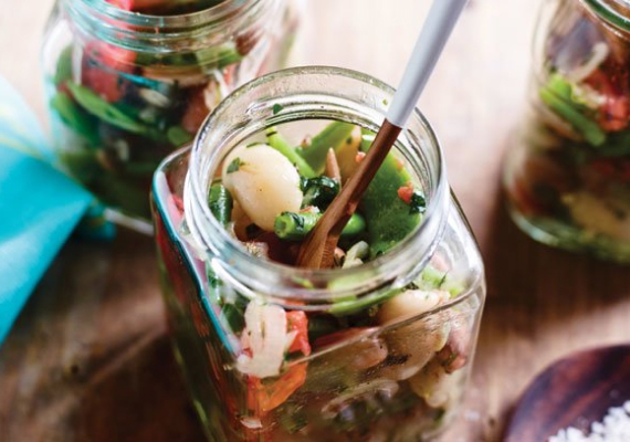 salada de feijão