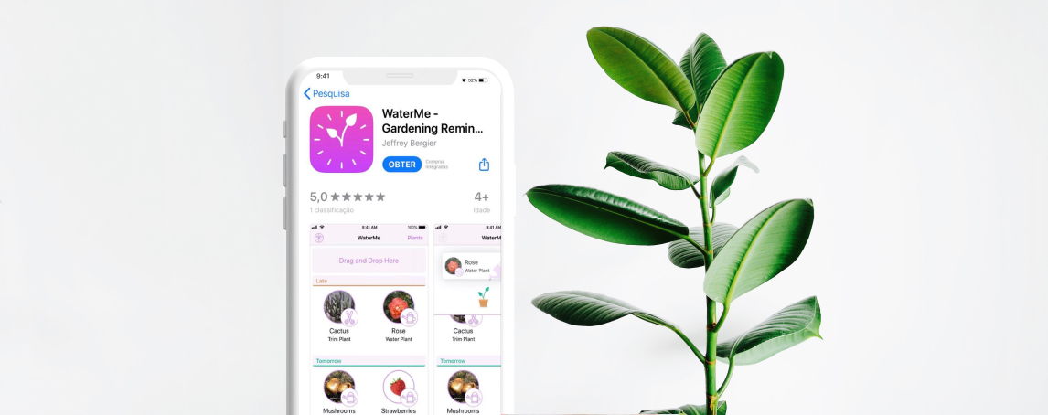 Sabia que existem apps que a ajudam a cuidar das suas plantas?