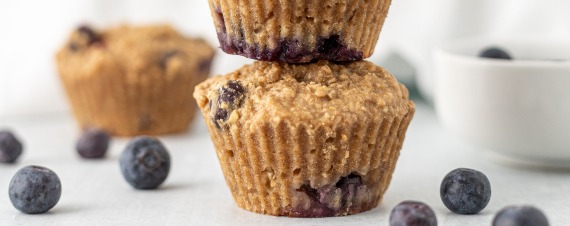 Muffins de mirtilo, o lanche ideal para as tardes passadas em casa