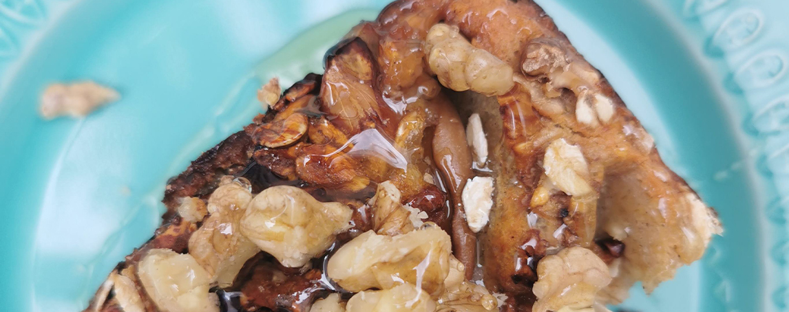 Bolo de requeijão, abóbora e nozes: a tradição numa sobremesa