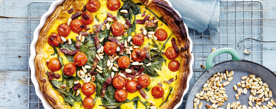 Quiche de bacon: a escolha certa para uma refeição volante