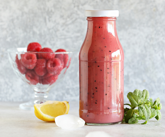 batido de morango e framboesa