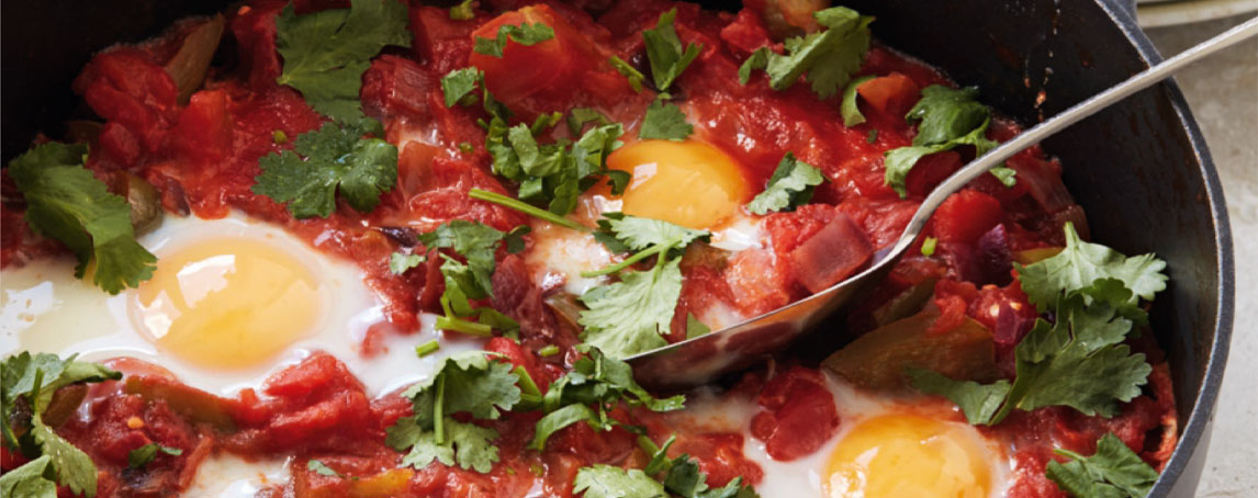 Prepare uma refeição mexicana com estes huevos rancheros