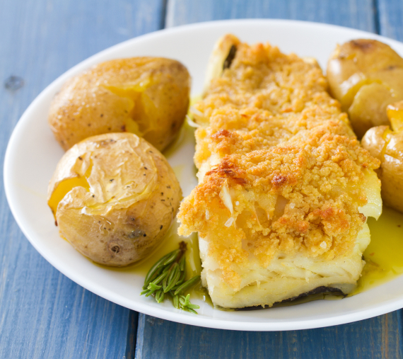 Bacalhau com broa