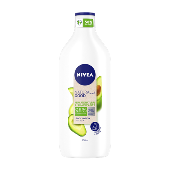 Loção Abacate Natural Naturally Good, para pele seca