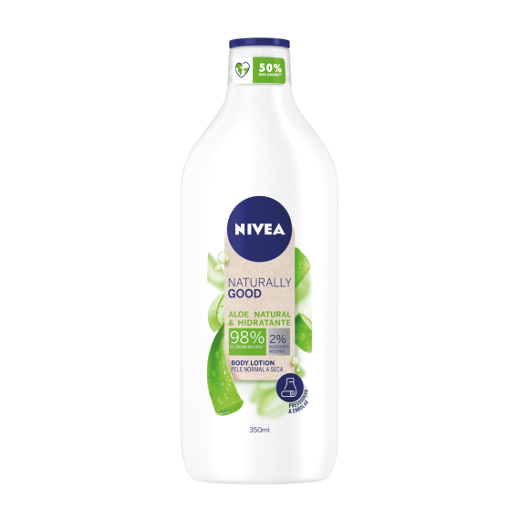 Loção Aloé Vera Natural Naturally Good, para pele normal a seca