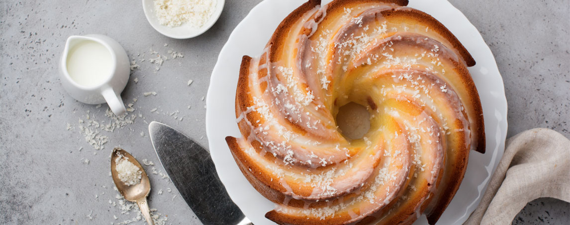 Bolo de coco húmido, uma sobremesa apetecível e deliciosa