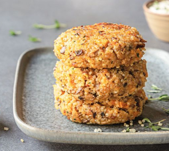 Hambúrgueres de quinoa