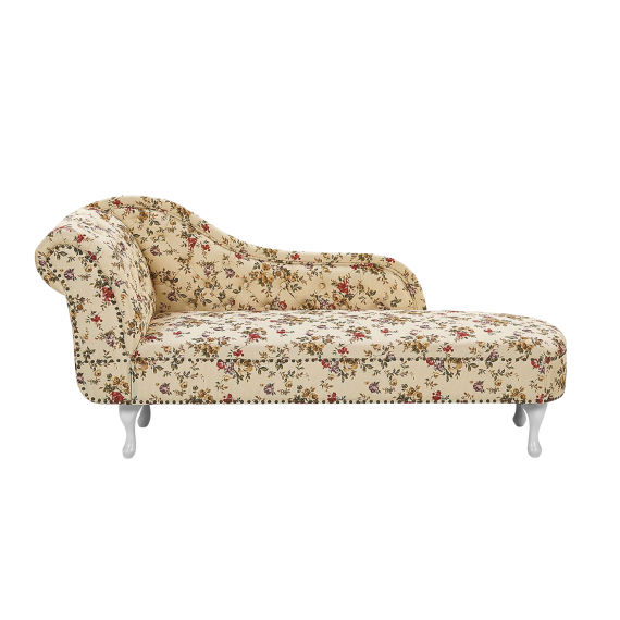 Chaise-longue com estampado floral