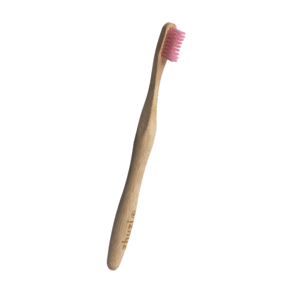 Escova de dentes com cabo em bambu biodegradável