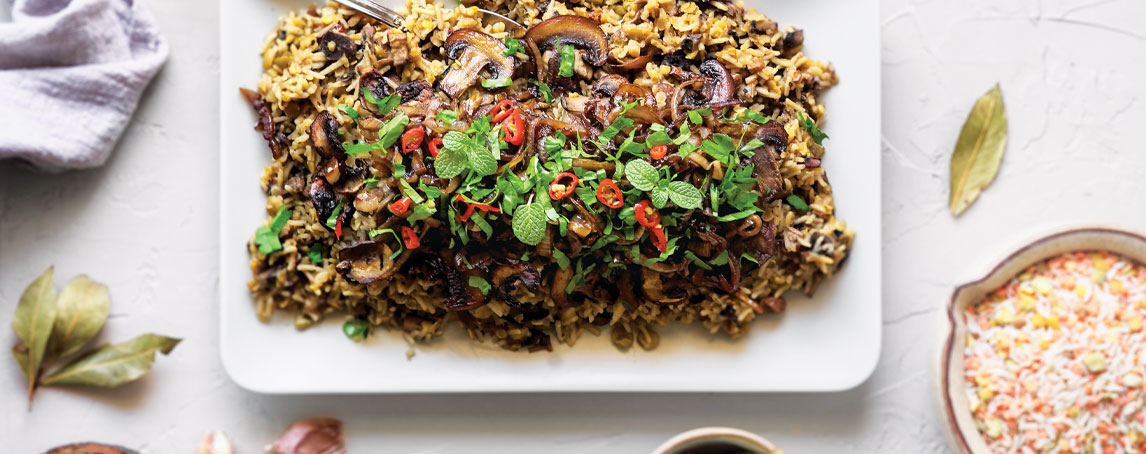 Arroz aromático com lentilhas e cebola caramelizada: a refeição saudável que procurava