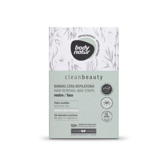 Bandas de cera para o rosto body natur