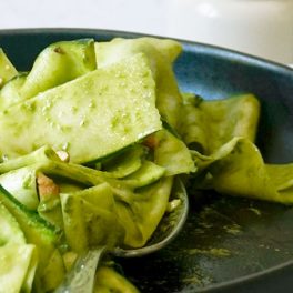 A cozinha da Cameira: Tagliatelle de curgete, espinafres e limão para uma refeição deliciosa