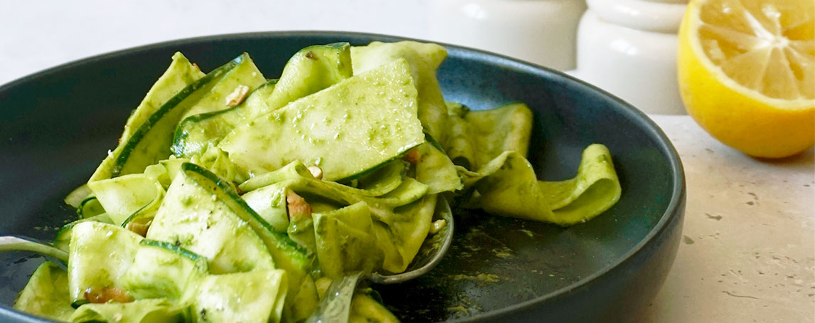 A cozinha da Cameira: Tagliatelle de curgete, espinafres e limão para uma refeição deliciosa