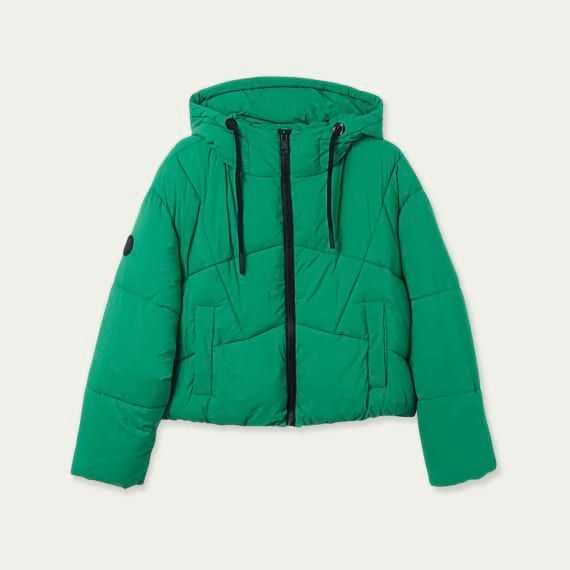 puffer jacket verde