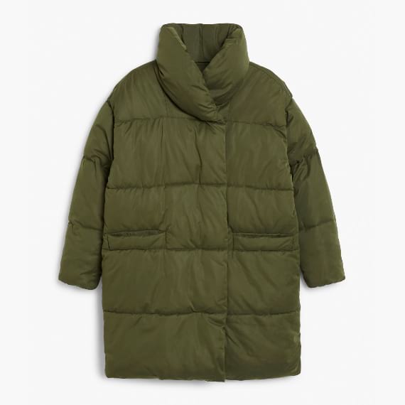 puffer jacket caqui