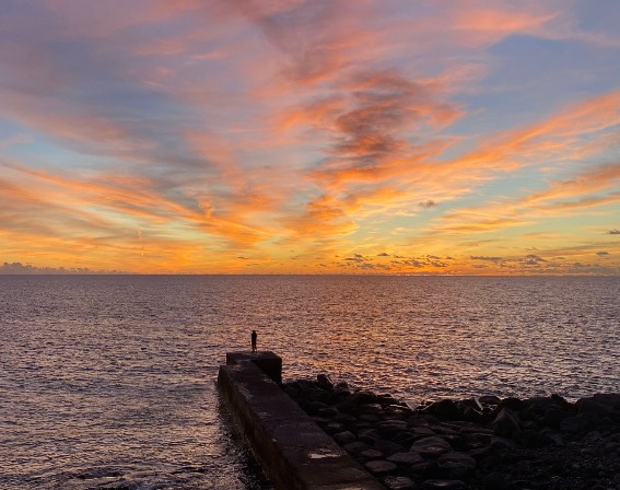 pôr-do-sol Paúl do Mar madeira