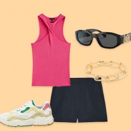 5 looks para 5 dias: calções curtos para exibir as pernas bronzeadas