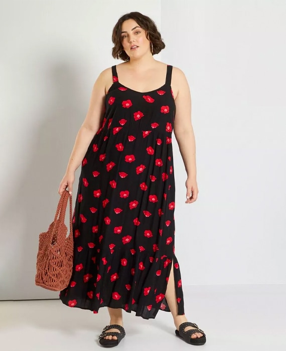 vestido flores kiabi