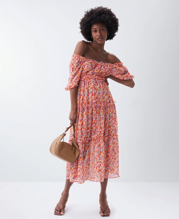 vestido flores salsa
