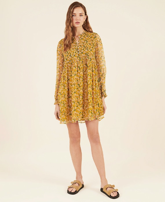 vestido flores brownie