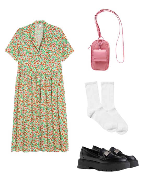 5x5 vestidos camiseiros Vestido em flor